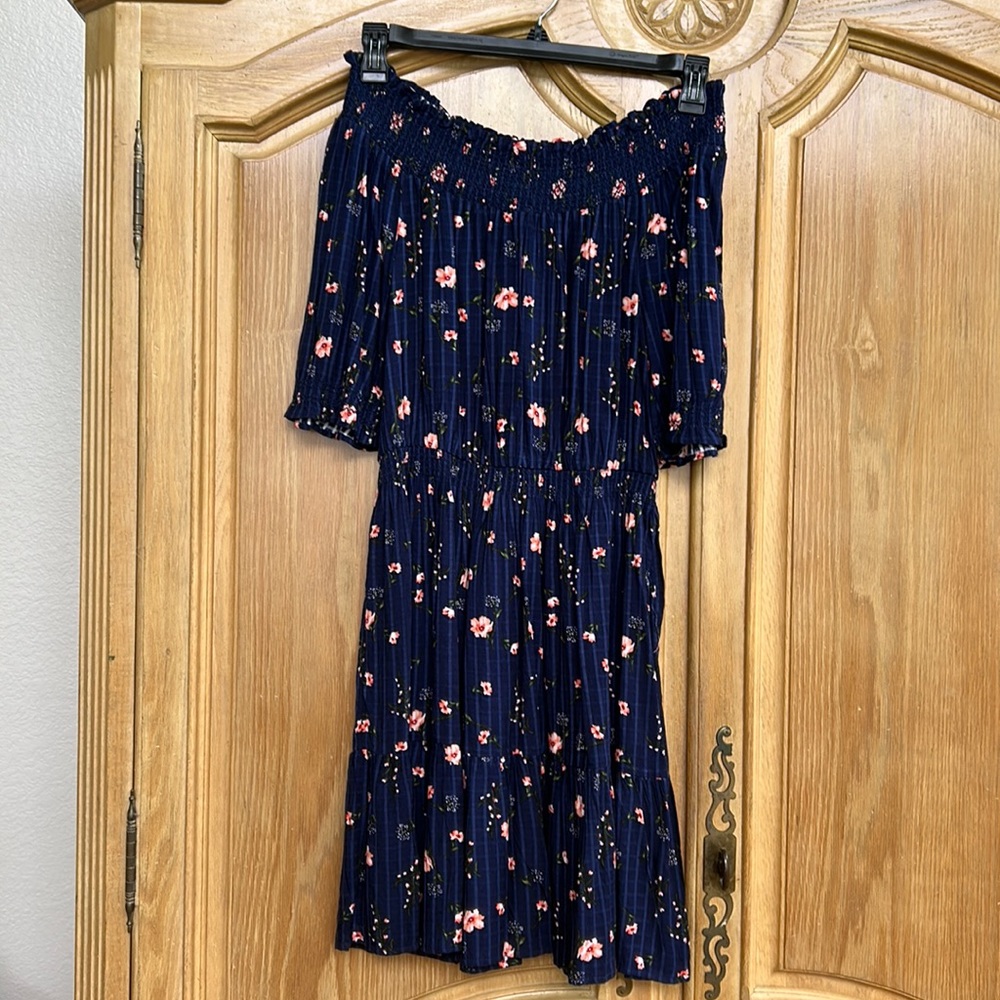 Old Navy Size S Petite off the shoulder smocked dress